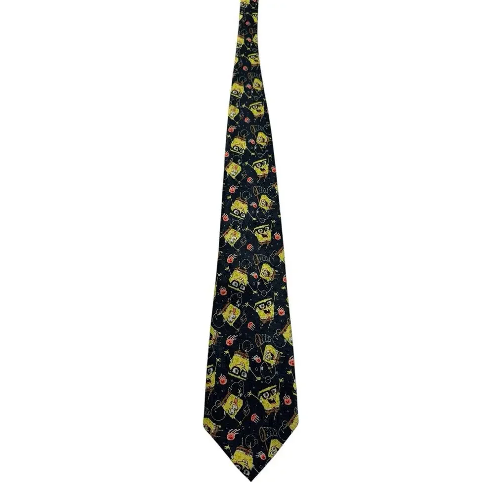 Nickelodeon SpongeBob SquarePants Bubbles Cartoon 2003 Novelty Necktie